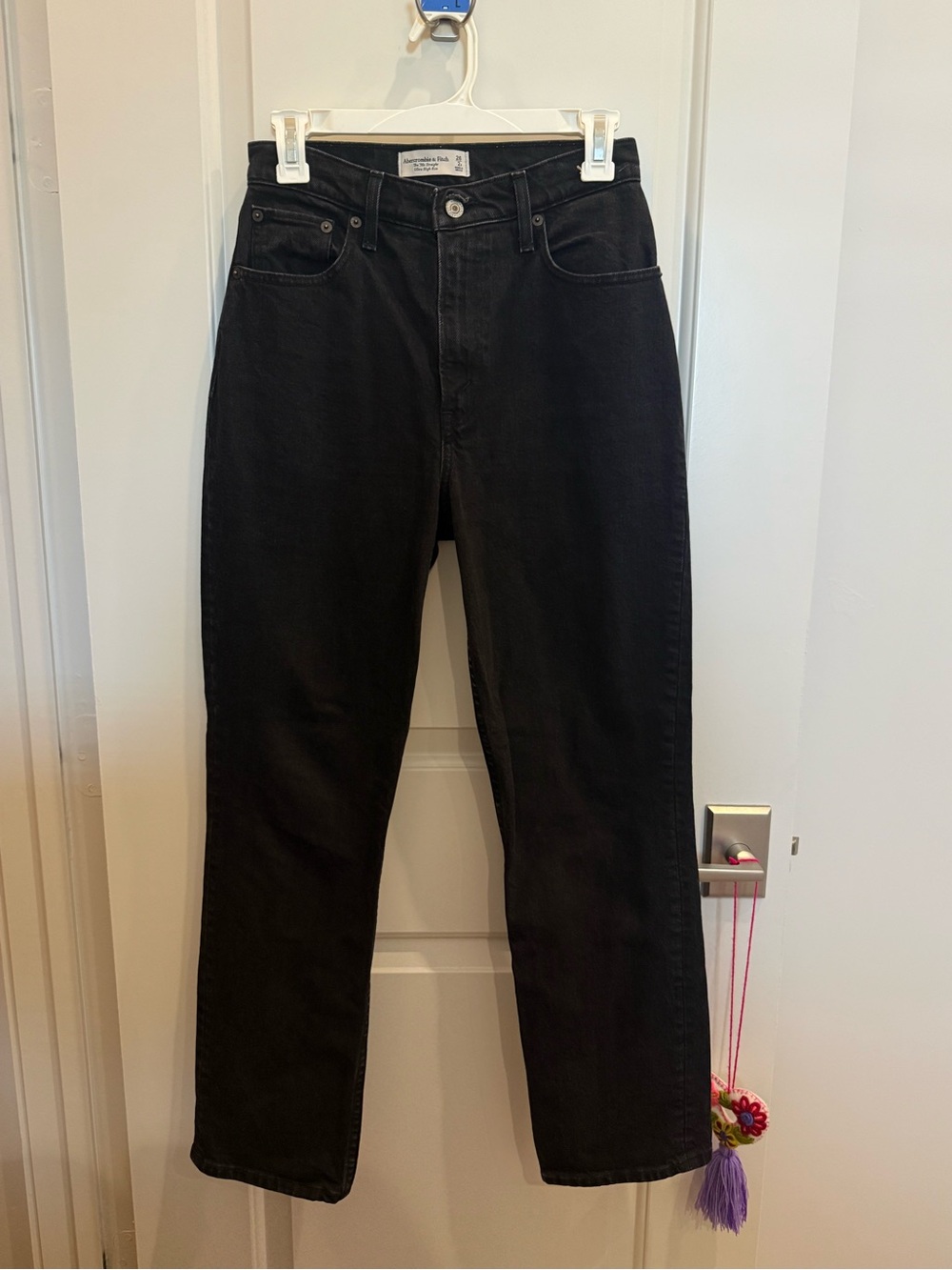 Abercrombie 90s Straight Black Jeans